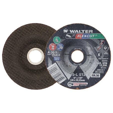 Walter Surface Technologies Type 29, 5 in Dia, 7/8 in Arbor Hole